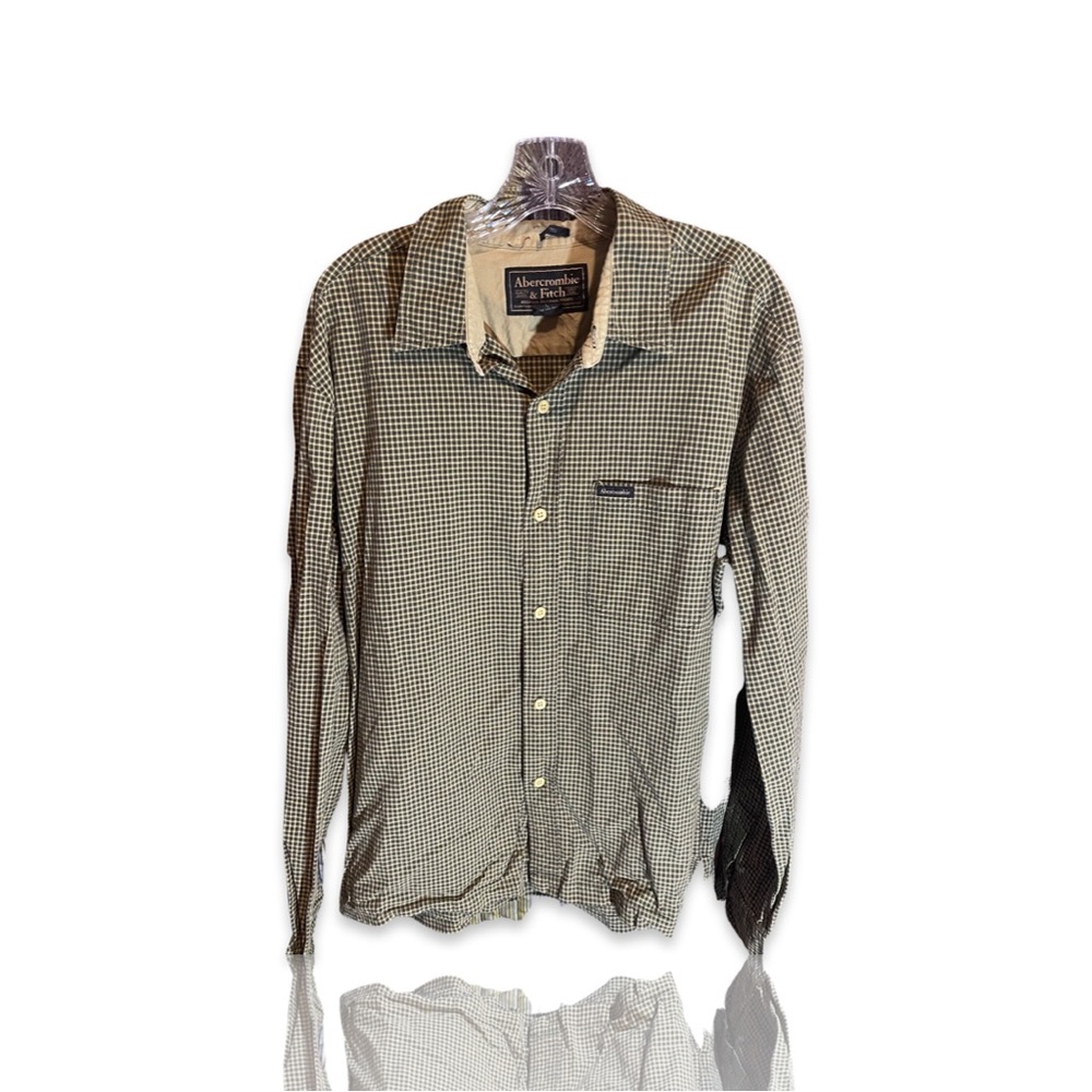 Abercrombie and Fitch Plaid Long Sleeve Button Down Shirt